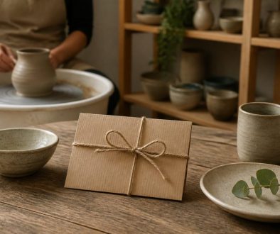 carte cadeau pour un cours de poterie